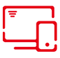 紅色電腦手機(jī)小圖標(biāo)