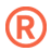手機版商標注冊橙色商標R標小圖標